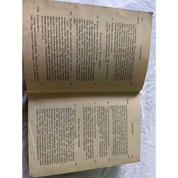 The Stone Arithmetic Advanced State Of Kansas Hardcover 1911 Vintage Book - Picture 11 of 16